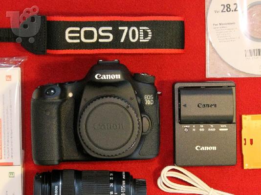 PoulaTo: Αγοράστε 2 Πάρτε 1 δωρεάν Canon EOS 70D 20.2 MP Digital SLR Camera - Μαύρο (Body μόνο)
